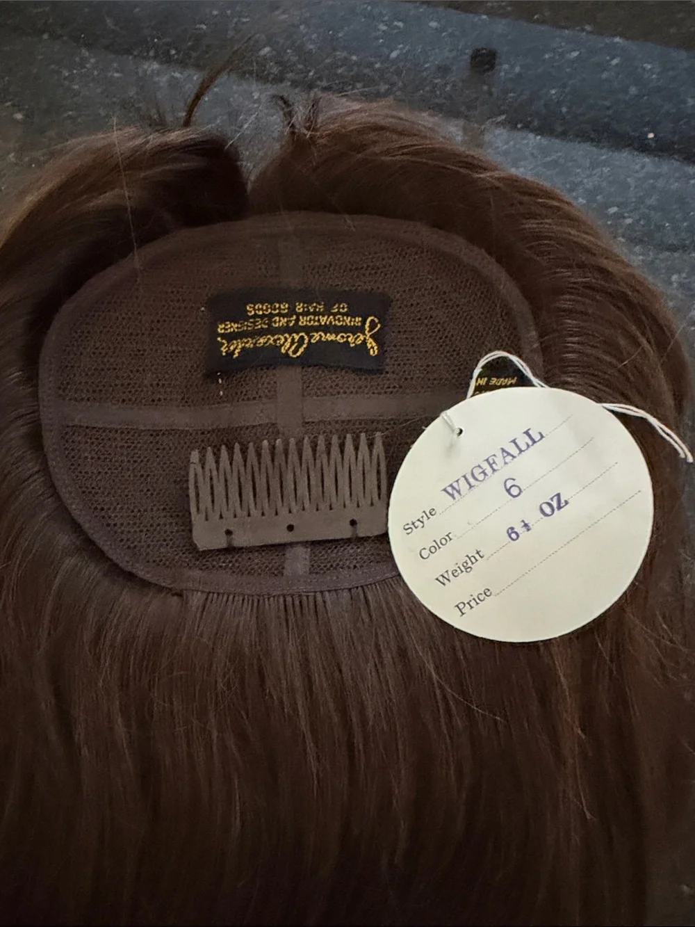 #325 Mint Dead Stock Vintage Human Hair Made in British Crown Colony Hong Kong